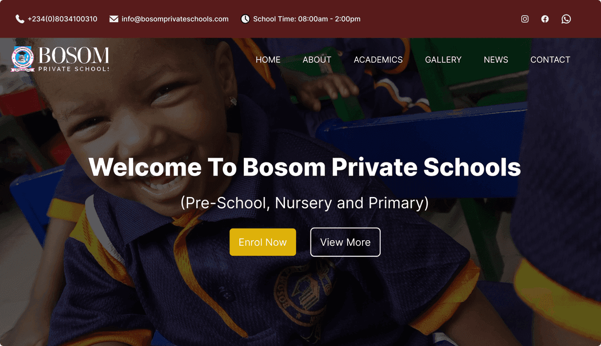 Bosom Schools — Education