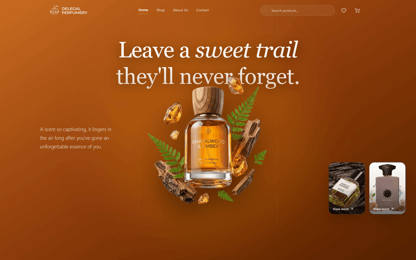 Delegal Perfumery — Luxury E-Commerce